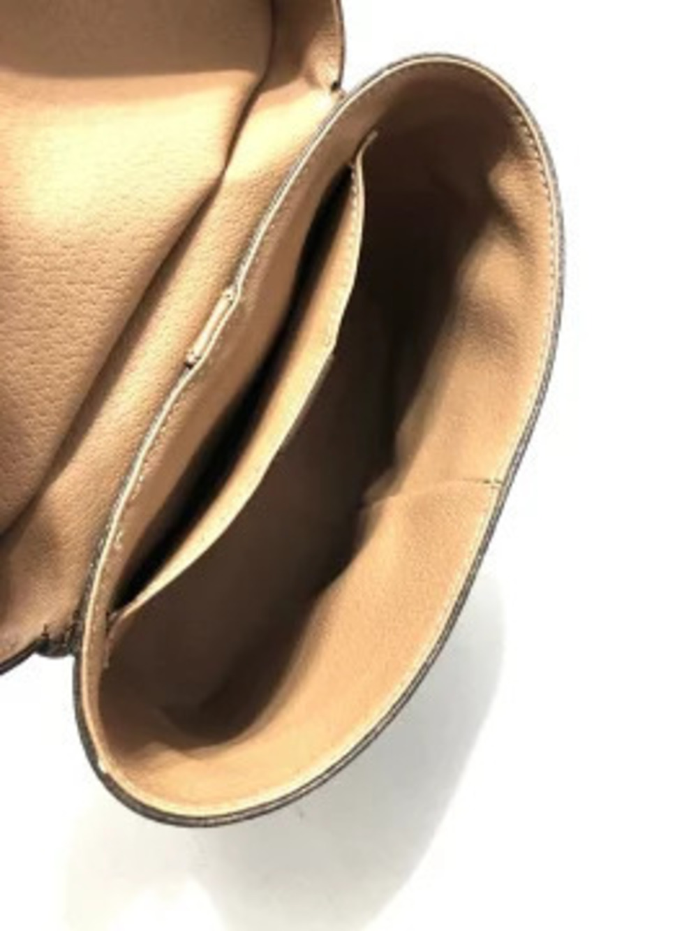 Celine Handbag Macadam brown dark vinyl chloride leather - Picture 4 of 5
